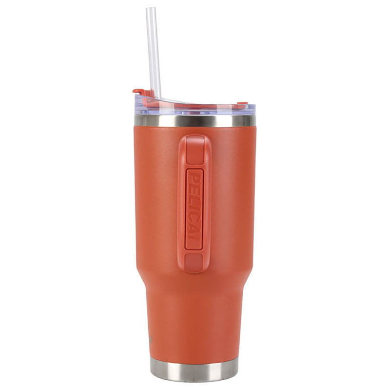 Pelican Porter Orange 30 oz. Recycled Double Wall Stainless Steel Travel Tumbler
