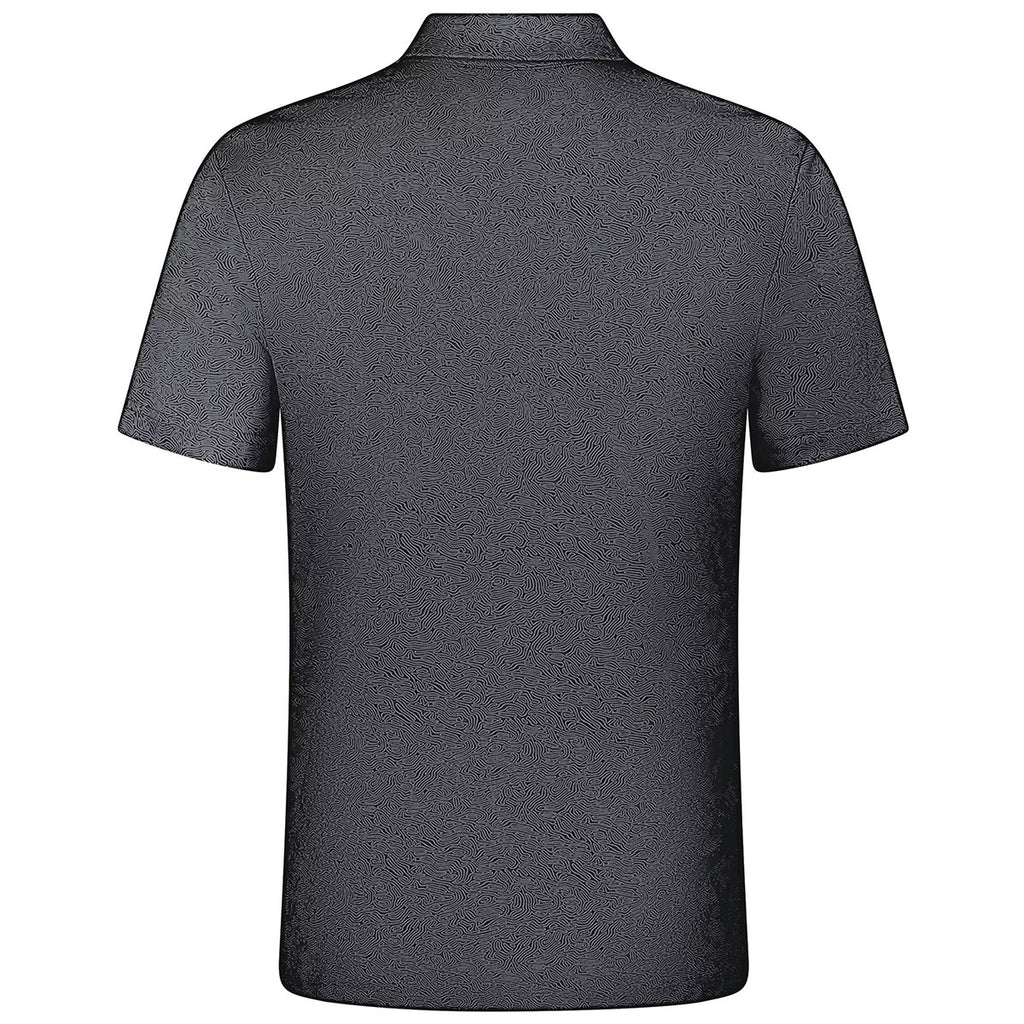 Levelwear Men's Black Graph Polo