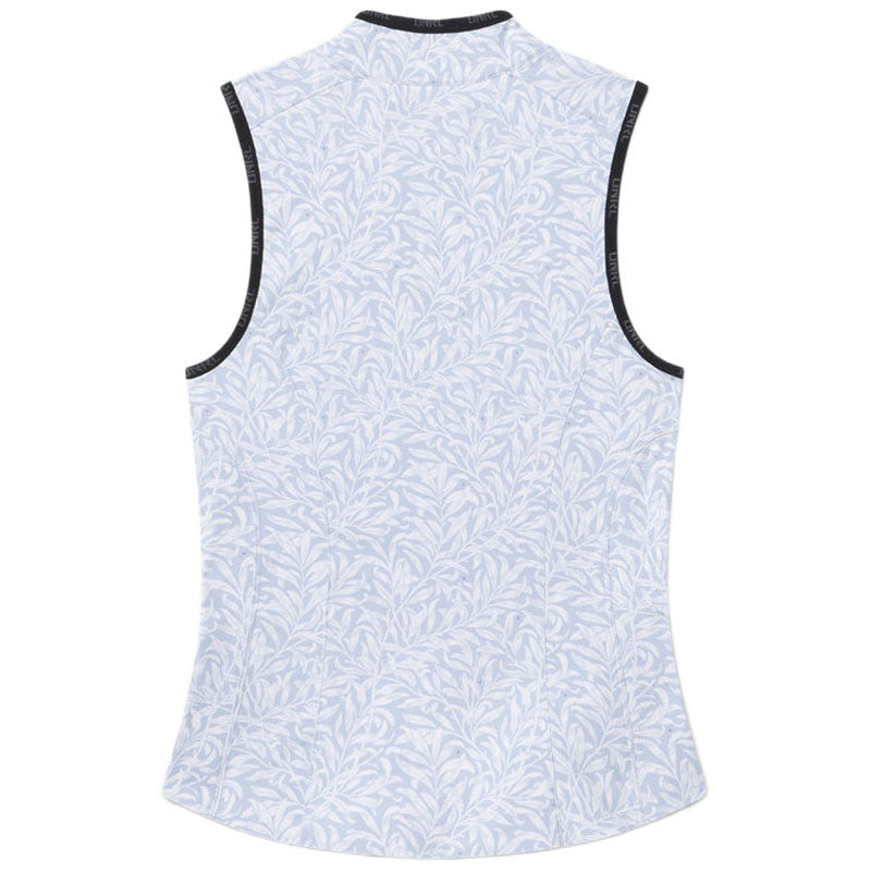 UNRL Women's Botanical Blue Performa Sleeveless Polo