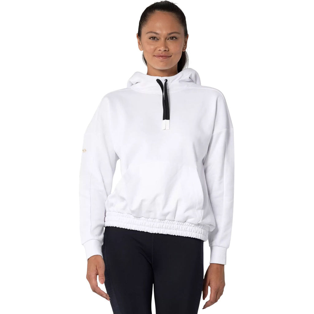 Levelwear Women's White Waterfall Hoody