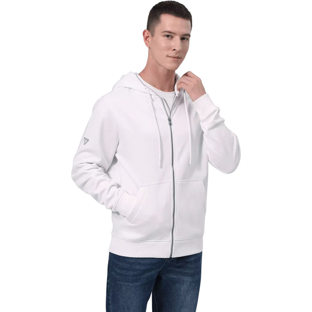 Levelwear Men's White Podium Full Zip