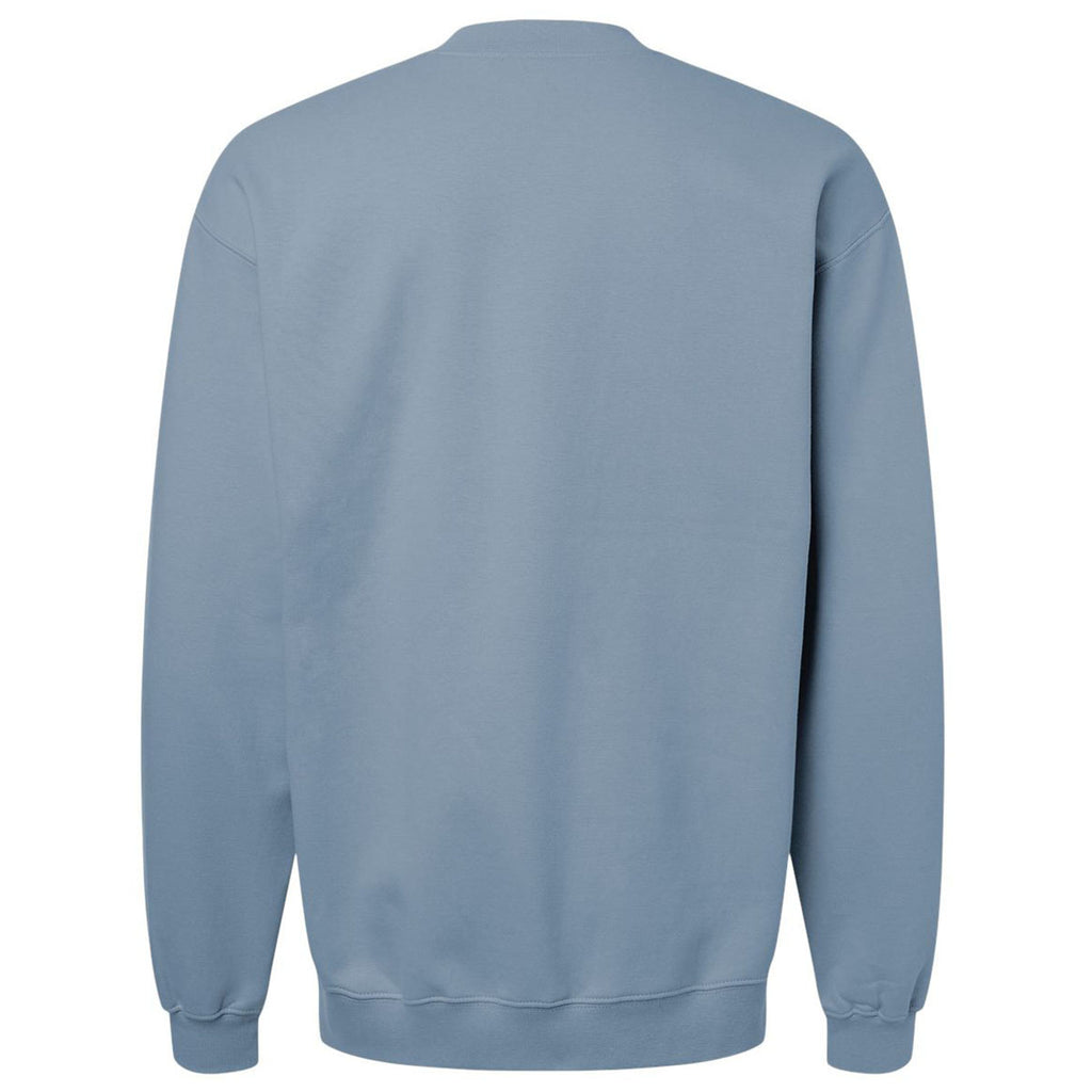 Gildan Unisex Stone Blue Midweight 1/4 Zip Sweatshirt