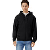 Gildan Unisex Black Softstyle Fleece Hooded Sweatshirt
