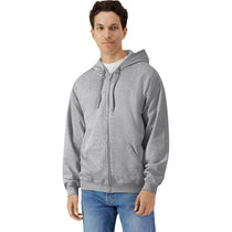 Gildan Unisex Rs Sport Grey Softstyle Fleece Hooded Sweatshirt