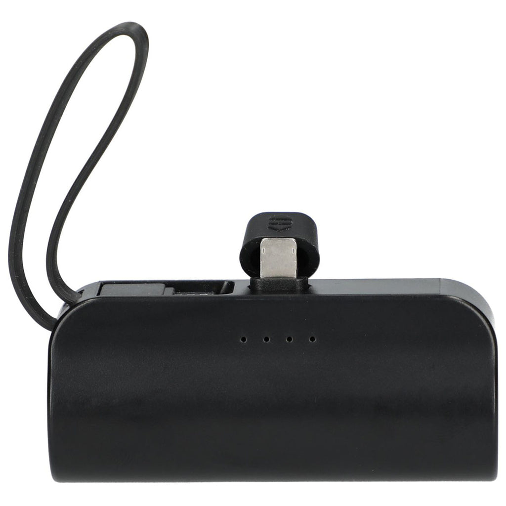 Bullet Black Hue 5000 mAh Power Bank with Multi Tips