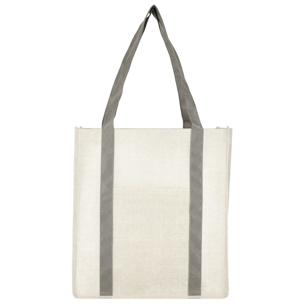 Bullet Grey Pluto Recycled Non-Woven Small Grocery Tote