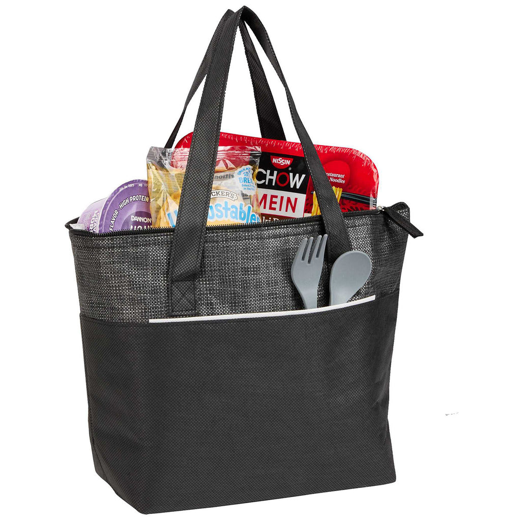 Bullet Black Mist Recycled 9-Can Non-Woven Tote Cooler