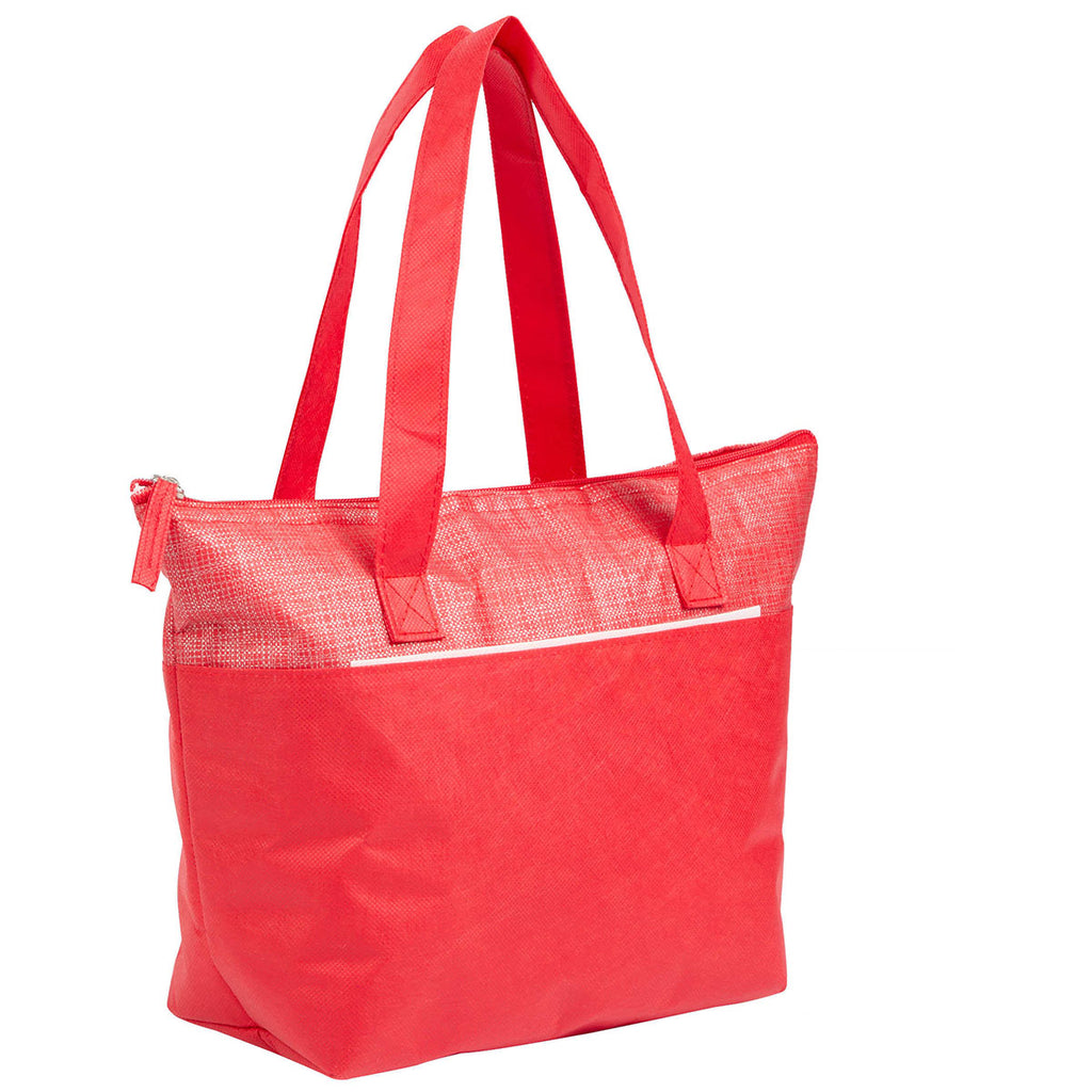 Bullet Red Mist Recycled 9-Can Non-Woven Tote Cooler