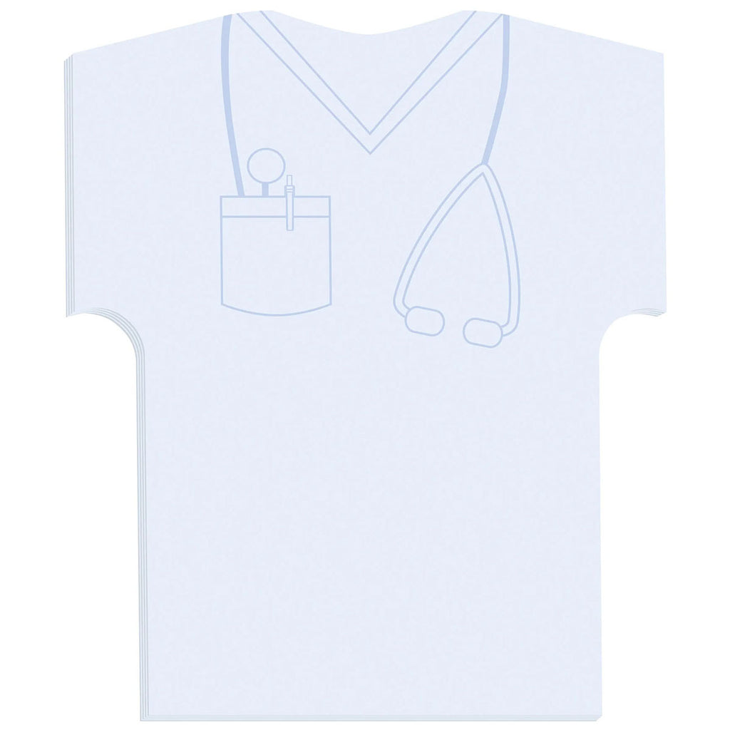 Souvenir White Sticky Note 4" x 6" Die Cut Pad, 50 sheet