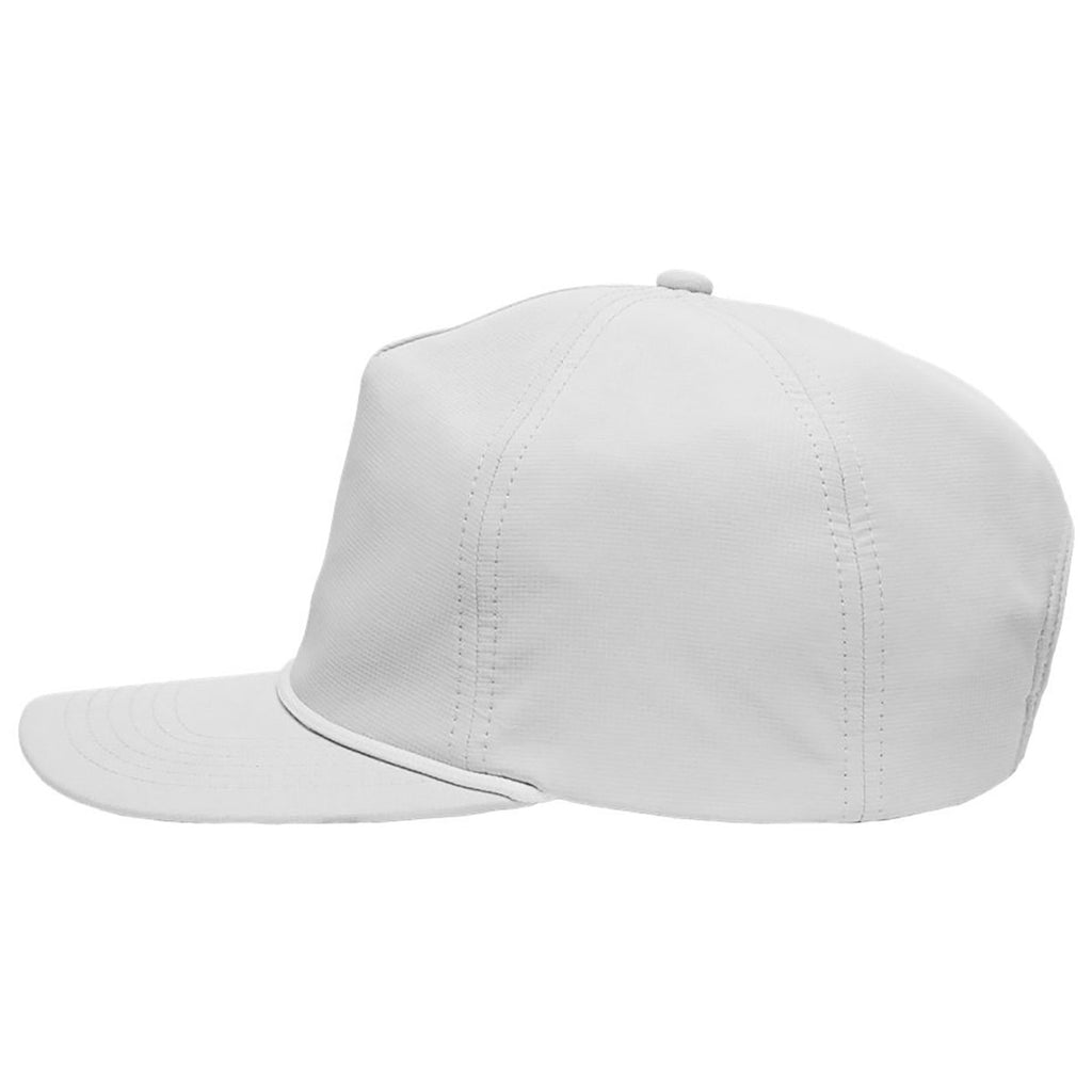 Sportsman White Five-Panel Ripstop Cap