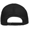 Sportsman Black Five-Panel Rope Heritage Fit Cap