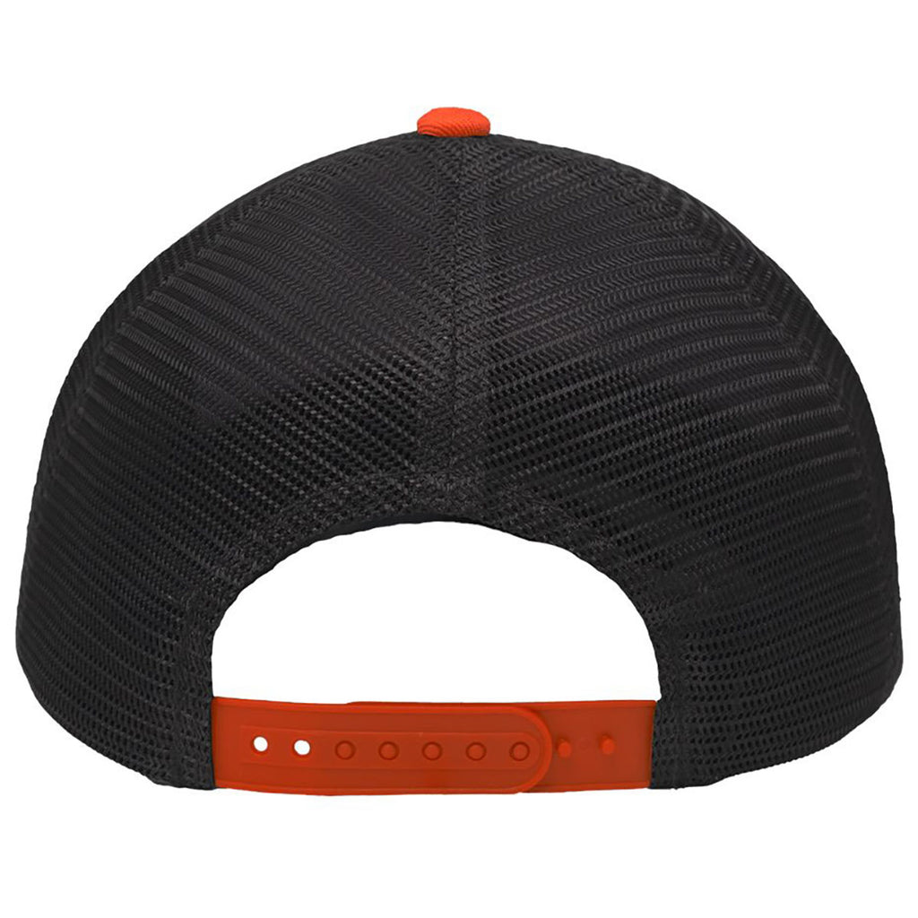 Sportsman Heather Grey/Charcoal/Orange Lo-Pro Mesh Back Trucker Fit Cap