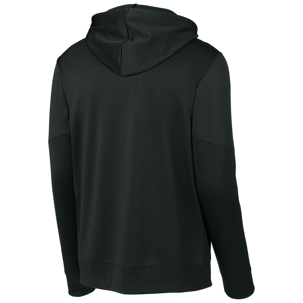 Sport-Tek Men's Black/ Gold Sport-Wick Fleece United Pullover Hoodie