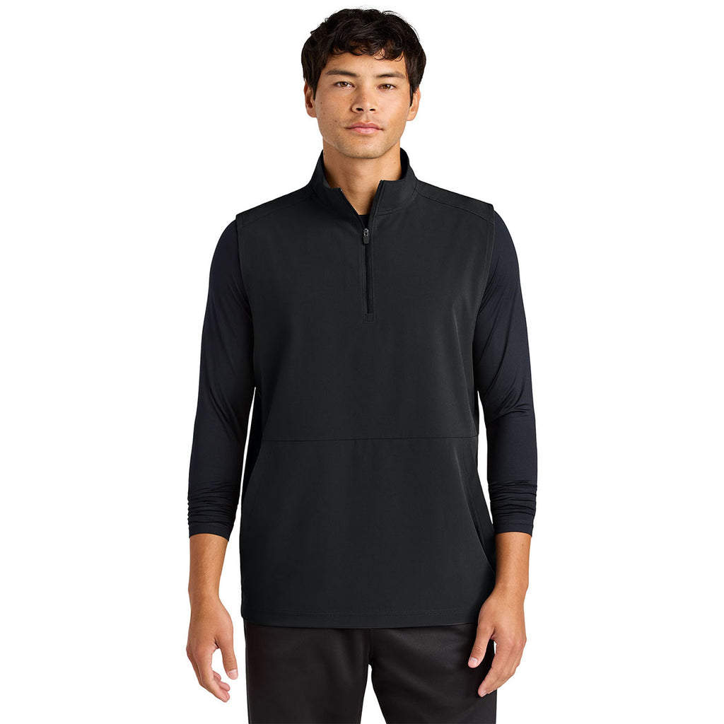 Sport-Tek Men's Black Repeat 1/4-Zip Vest