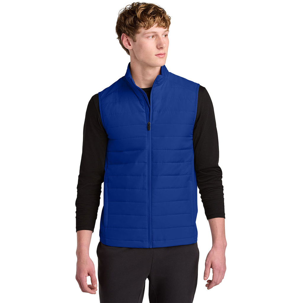 Sport-Tek Men's True Royal Teknical Hybrid Vest
