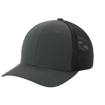 Sport-Tek Iron Grey/Black Stretch-Tek Mesh Back Cap