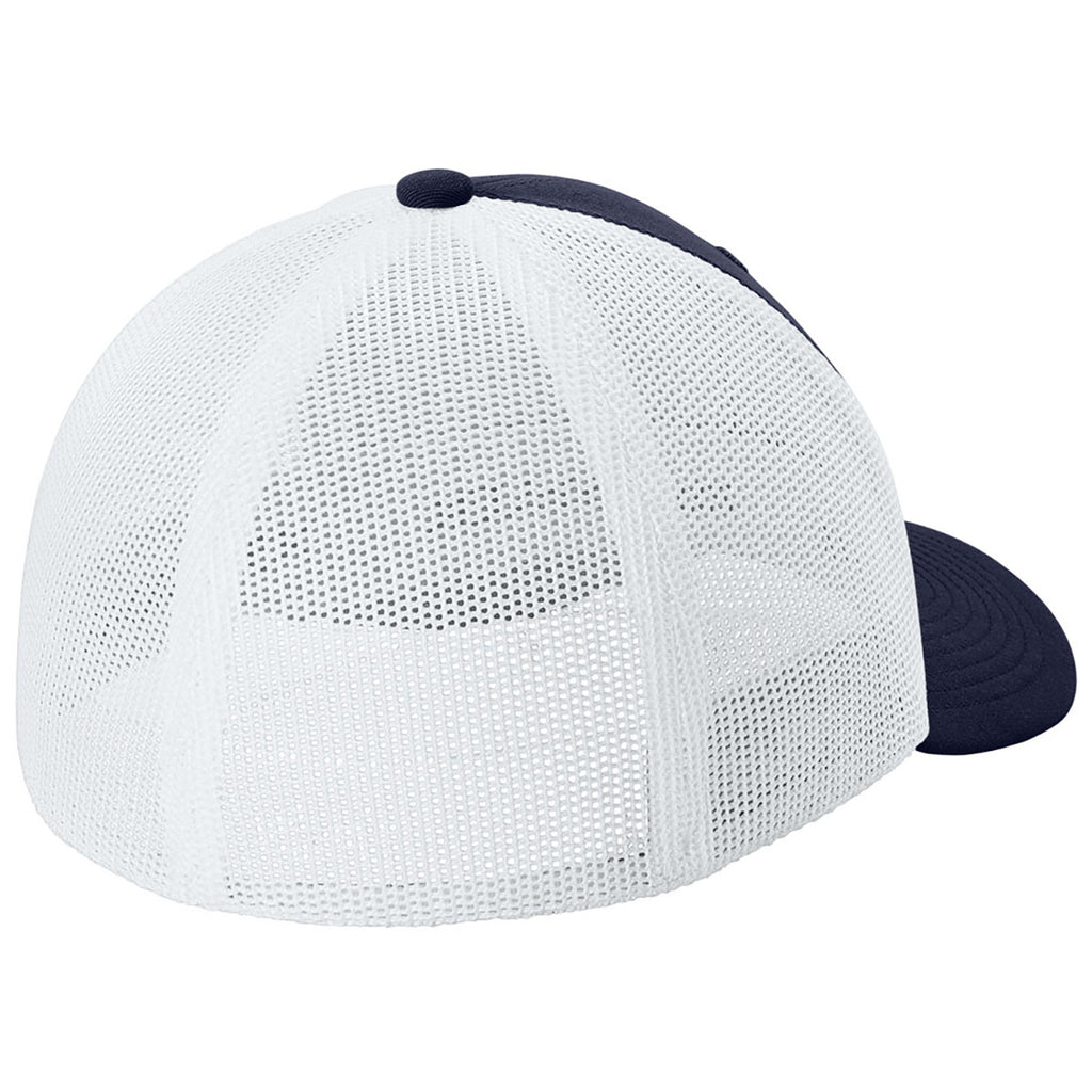 Sport-Tek True Royal/White Stretch-Tek Mesh Back Cap