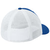 Sport-Tek True Navy/White Stretch-Tek Mesh Back Cap