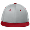 Sport-Tek Silver/Deep Red/Silver Impact Mesh Stretch-Tek Cap
