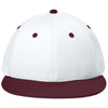 Sport-Tek White/Maroon/White Impact Mesh Stretch-Tek Cap