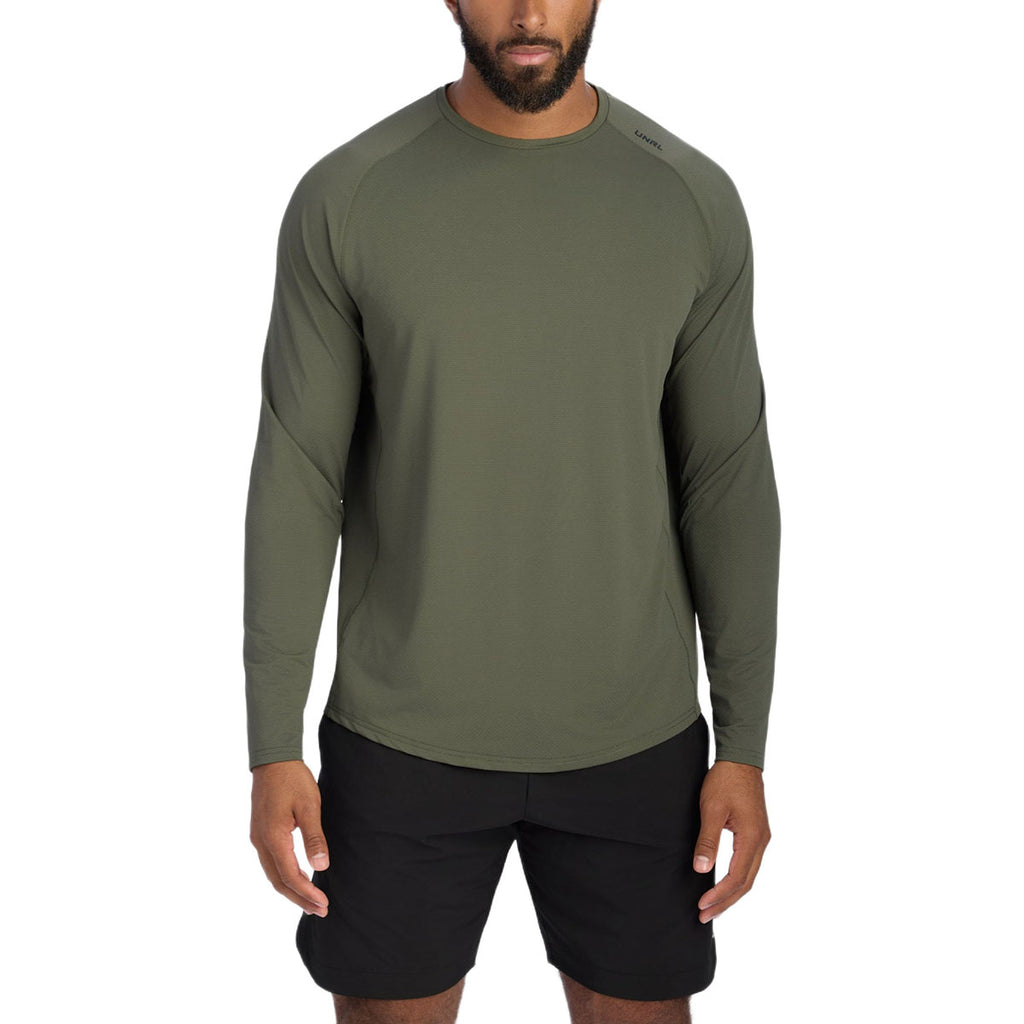 UNRL Men's Grove Streamline Performance Long Sleeve