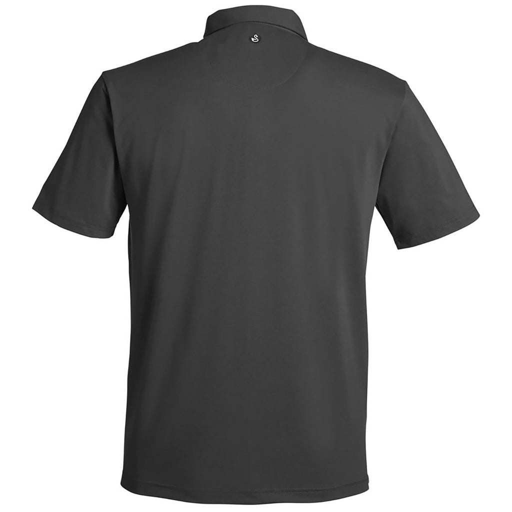 Swannies Men's Black Heather James H Polo