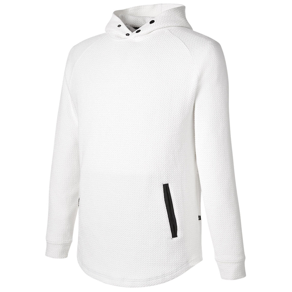Swannies Golf Unisex White/Black Camden Hooded Pullover