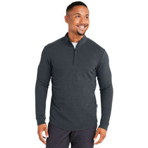 Swannies Men's Black Heather Emery Quarter Zip