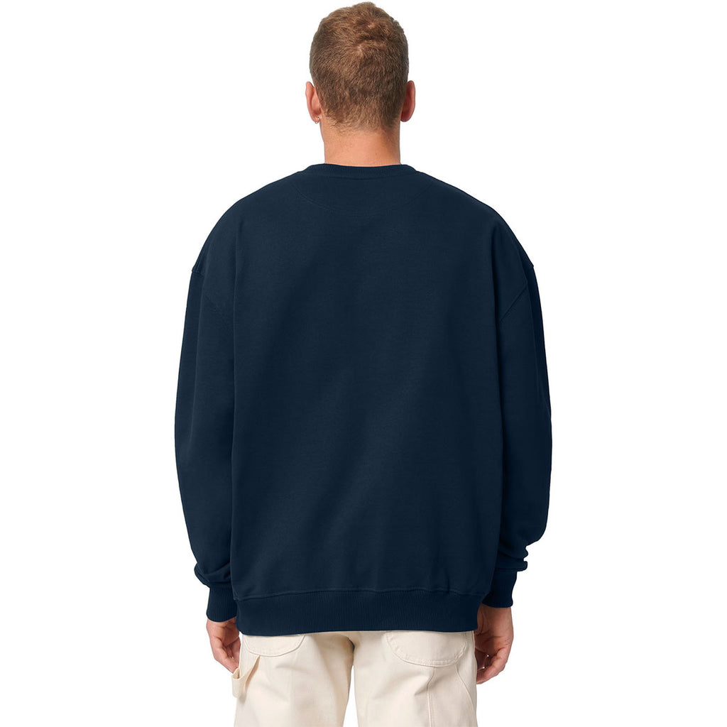 Stanley/Stella Unisex French Navy Ledger Dry Crewneck Sweatshirt