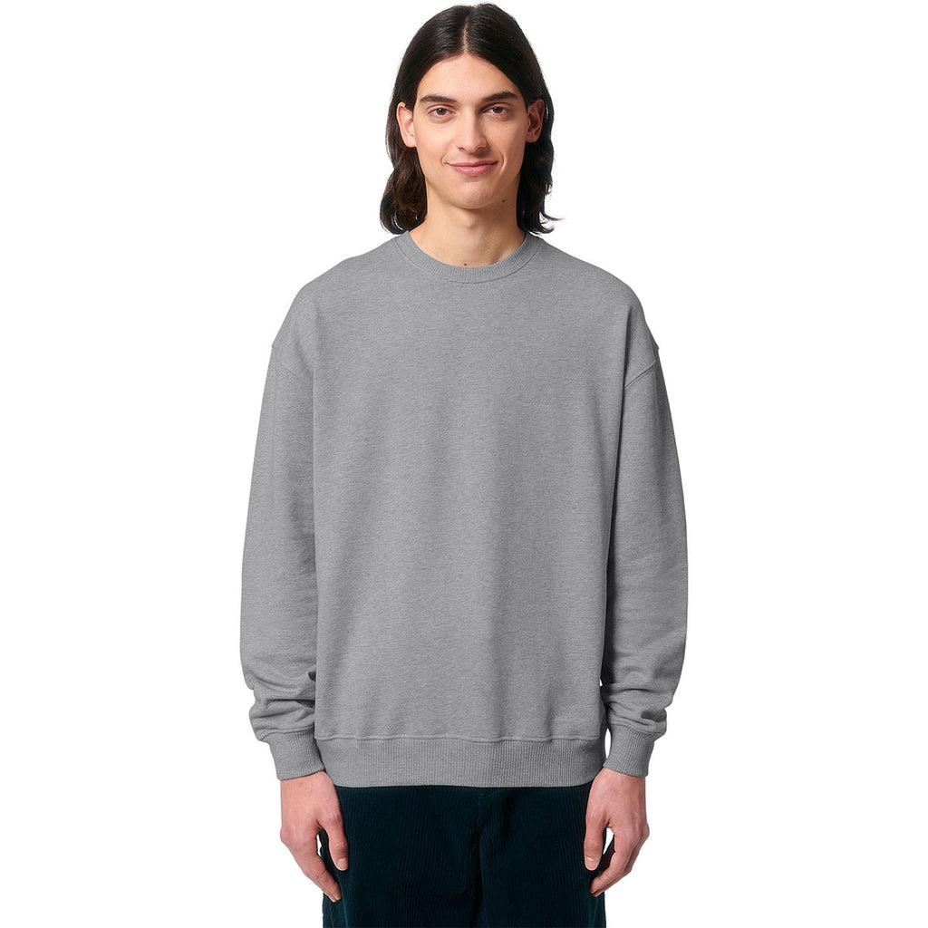 Stanley/Stella Unisex Heather Grey Ledger Dry Crewneck Sweatshirt
