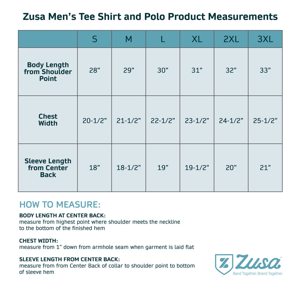 Zusa 3 Day Men's Black Everyday Pique Polo