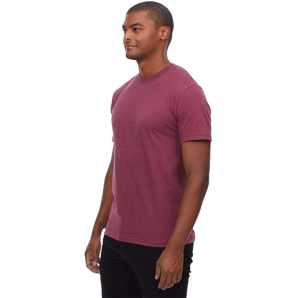 Threadfast Apparel Men's Heather Maroon Epic CVC T-Shirt