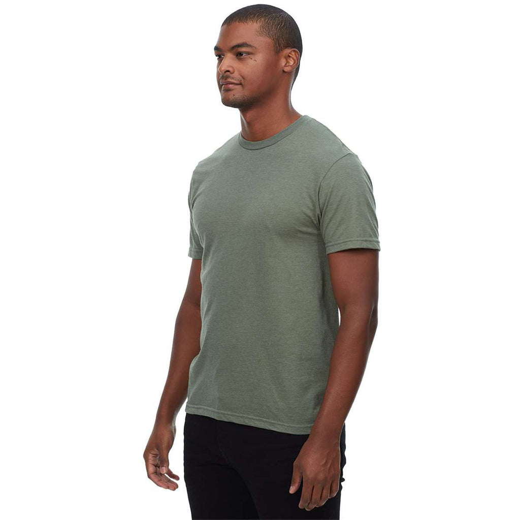 Threadfast Apparel Men's Heather Military Green Epic CVC T-Shirt