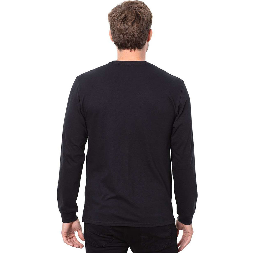 Threadfast Apparel Men's Black Epic Long Sleeve T-Shirt