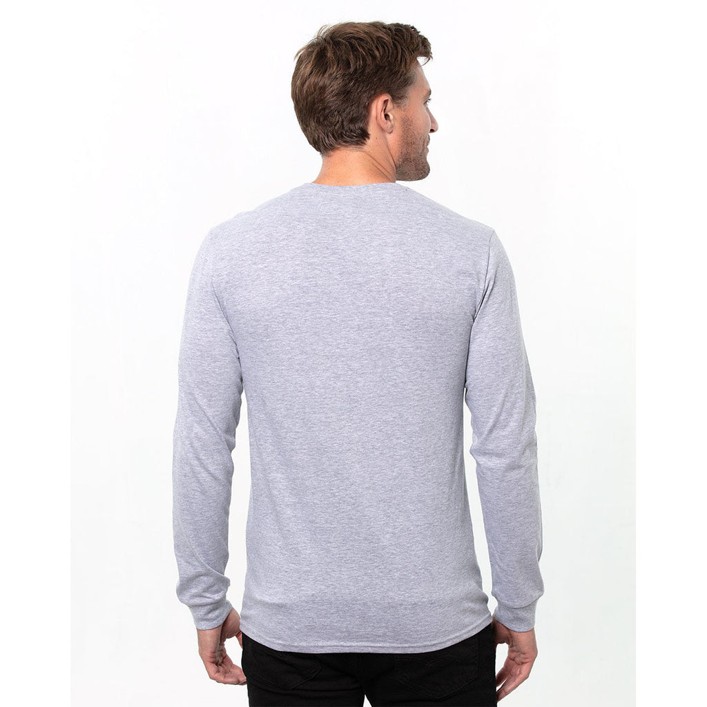 Threadfast Apparel Men's Heather Grey Epic Long Sleeve T-Shirt