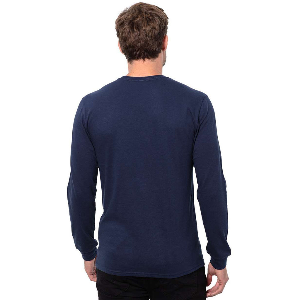Threadfast Apparel Men's Navy Epic Long Sleeve T-Shirt