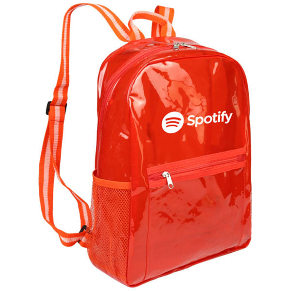 SnugZ Red Columbus Clear Backpack