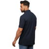 Elevate Men's Navy Palo Short Sleeve 100% Cotton Pique Polo