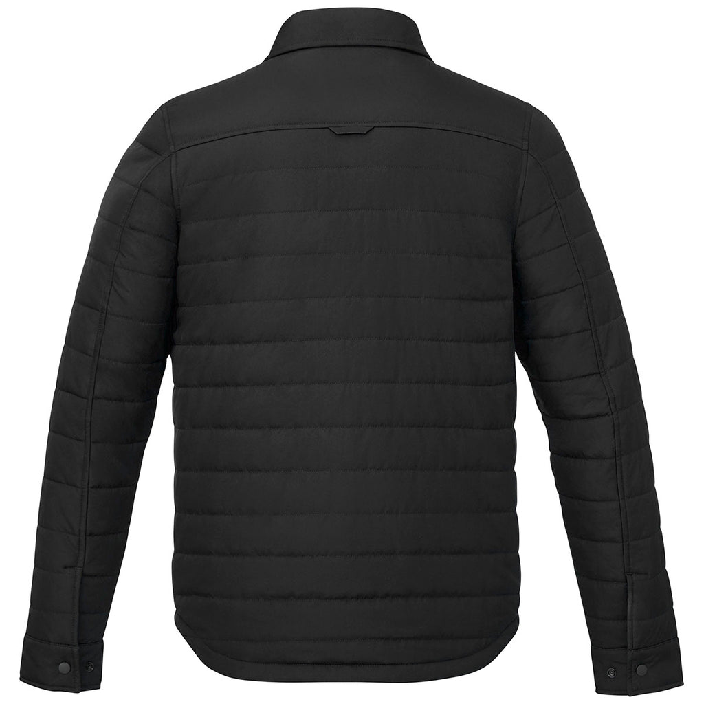 Elevate Men's Black Porter Eco Insulated Lightweight Shacket