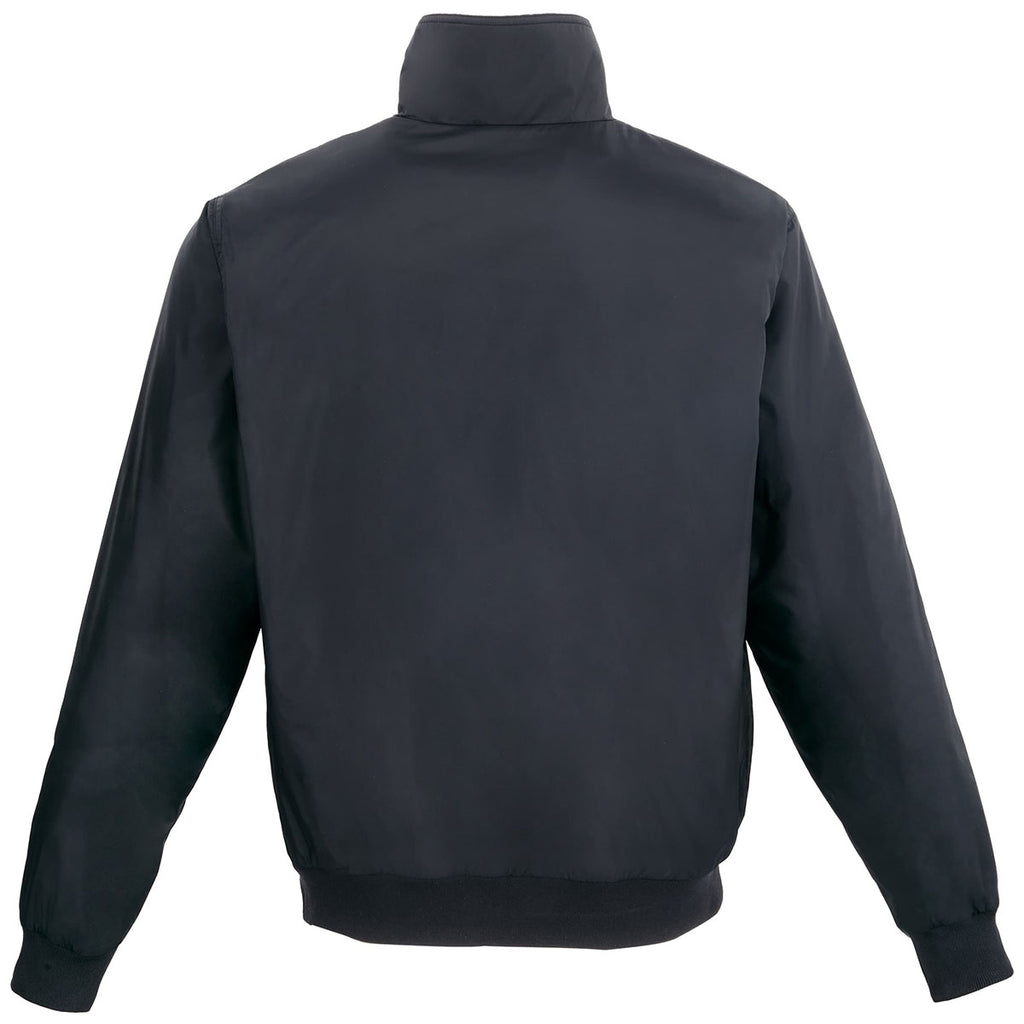 Elevate Unisex Black Belford Eco Fleece Lined Full Zip Bomber Jacket