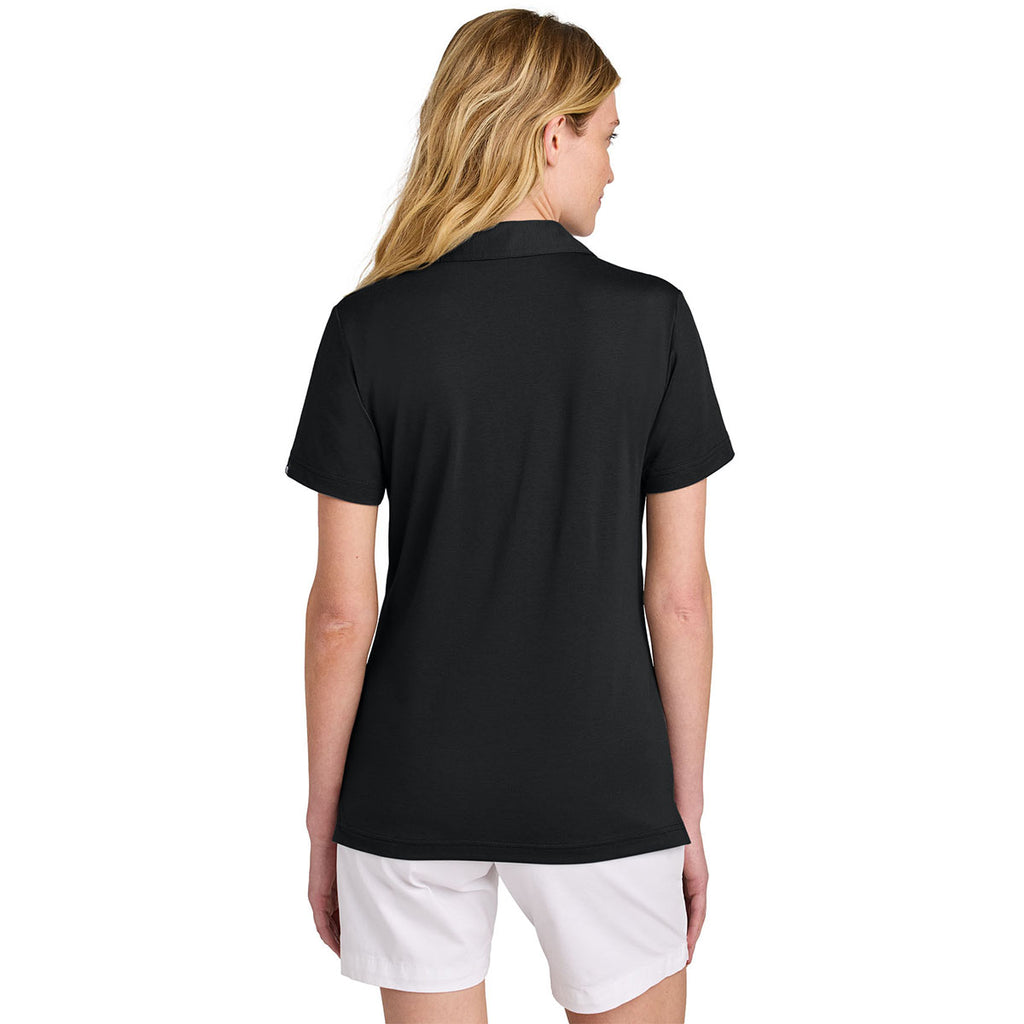 TravisMathew Women's Black Glenview Solid Polo