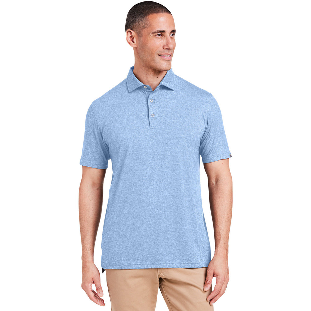 tasc Men's Polar Heather Cloud Lightweight Polo