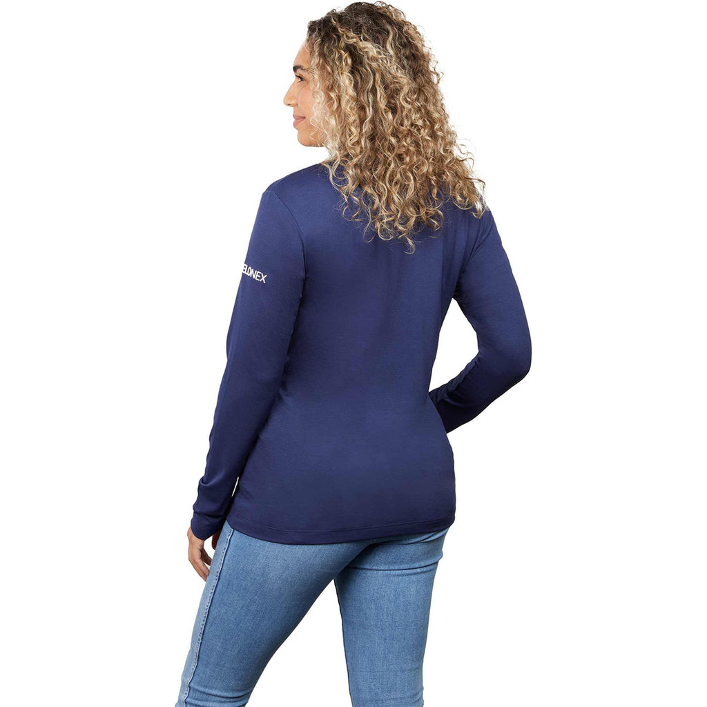 Elevate Women's Vintage Navy Izu Everything Performance Eco Full Zip