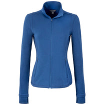 Elevate Women's River Blue Lyon Eco Stretch Knit Full Zip Jacket