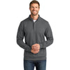 TravisMathew Men's Dark Grey Heather Ocean Villa 1/4-Zip