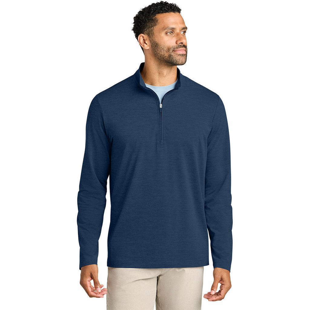 TravisMathew Men's Navy Heather Onward 1/4-Zip