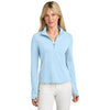TravisMathew Women's Airy Blue Heather Onward 1/2-Zip