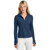 TravisMathew Women's Navy Heather Onward 1/2-Zip