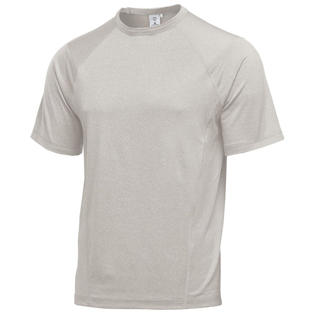 Stormtech Men's Ash Heather Volante H2X-DRY Short Sleeve Tee