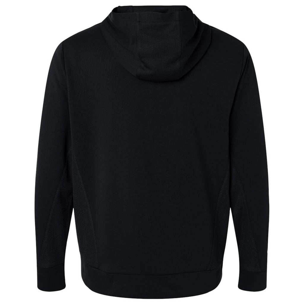 Team 365 Unisex Black Squad Hooded Tech Fleece Pullover